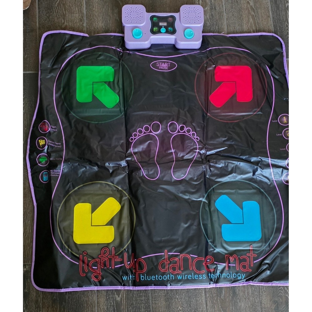 KidzLane Light-Up Bluetooth Dance Mat Electronic Musical Game PurpleBlackKL-0515
